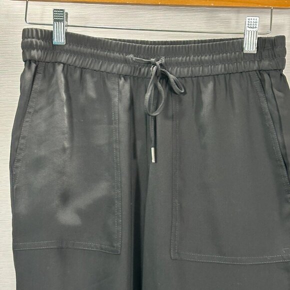 Ann Taylor Pants Womens Small Petite Pull On Flat Front Elastic Cuff Pockets - Picture 2 of 9